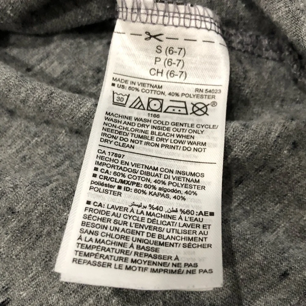 Old Navy Boys Camo & Grey Color Block Short Sleeve Tee